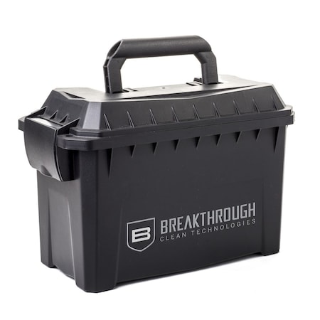 Breakthrough Clean Technologies Ammo Can, 9.75 in. L x 4.75 in. W x 6 in. H, Black BT-AMMO-CAN